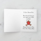 Cupid Kaarten Aangepaste Valentijnse groeten Kaart (Binnen)