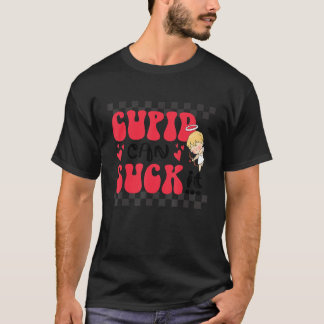 Cupid kan het Valentijnsdag retro Vday Valen afsch T-shirt