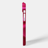 CUPID LACE HEART SILK PINK FUCHSIA CLOTH MONOGRAM Case-Mate iPhone CASE (Achterkant / Links)