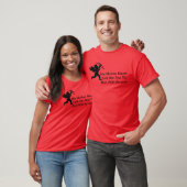 Cupid loopt met pijlen Funny Valentijn T-shirt (Unisex)