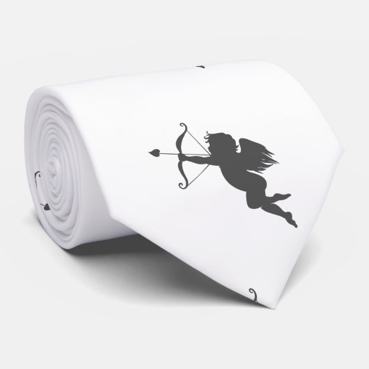 Cupid love silhouette stropdas (Opgerold)