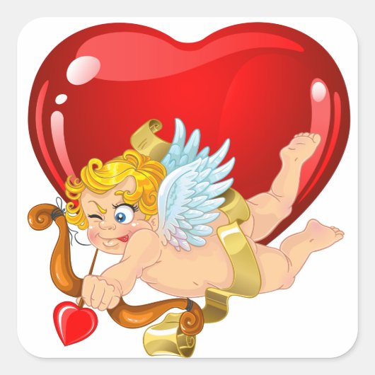 Cupid Love Sticker - SRF (Voorkant)