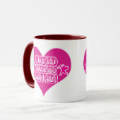 Cupid maakt je stompzinnige Funny Valentijn Logo Mok (Voorkant links)