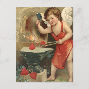 Cupid Making Hearts Valentijn Feestdagenkaart