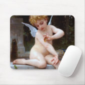 Cupid met een vlinder, Bouguereau Muismat (Met muis)
