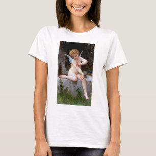 Cupid met een vlinder, Bouguereau T-shirt