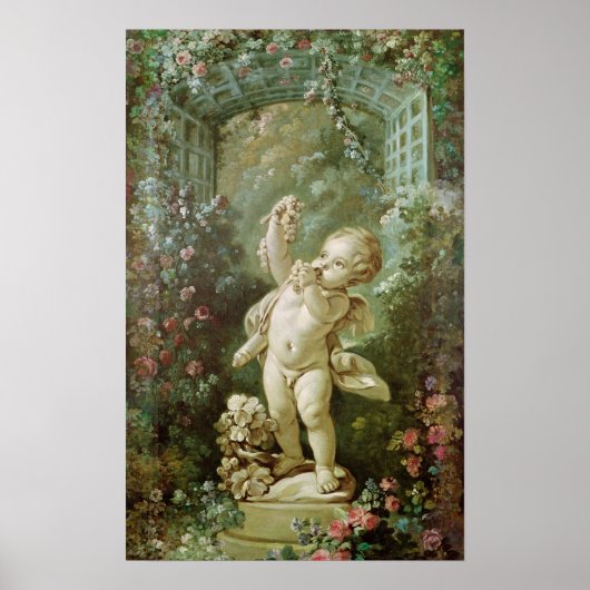 Cupid met grafiek poster (Voorkant)