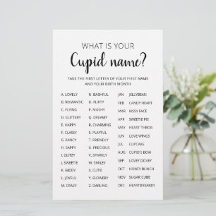 Cupid Name Game Valentijnsdag Party game