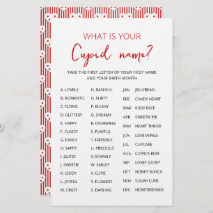 Cupid Name Game Valentijnsdag Party game