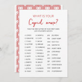 Cupid Name Game Valentijnsdag Party game Kaart (Voorkant / Achterkant)