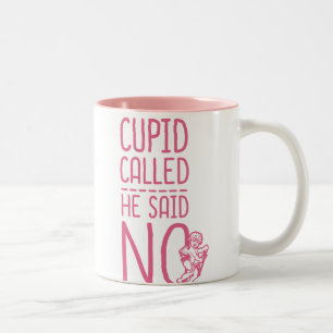 Cupid noemde hem NEE Tweekleurige Koffiemok