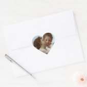 Cupid & Psyche als kind Hart Sticker (Envelop)