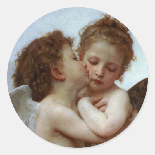 Cupid & Psyche als kind Ronde Sticker (Voorkant)