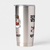 Cupid Remote Work, Valentine’s Day Geïsoleerde Drinkbeker (Rechts)
