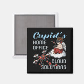 Cupid’s Home Office, Drone Valentine’s Day Magneet (Voorkant / Achterkant)