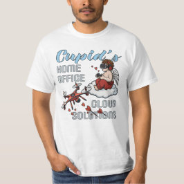 Cupid’s Home Office, Drone Valentine’s Day T-shirt