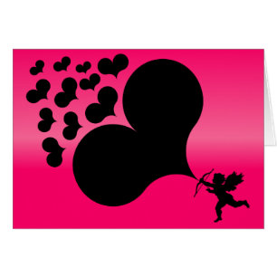 Cupid Shooting Hearts