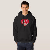Cupid Squad Heart Funny Best friend Group Valentin Hoodie (Voorkant volledig)