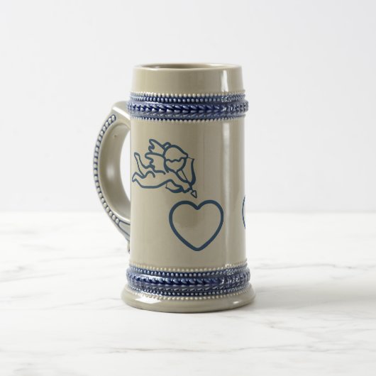 Cupid Strikes aangepaste mok - kies stijl, kleur (Voorkant links)