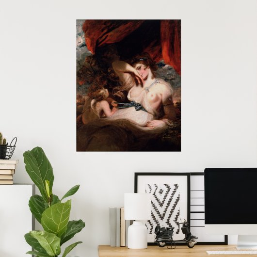 Cupid Untying the Zone of Venus by Joshua Reynolds Poster (Thuiskantoor)