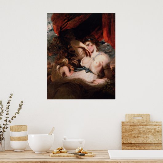 Cupid Untying the Zone of Venus by Joshua Reynolds Poster (Keuken)