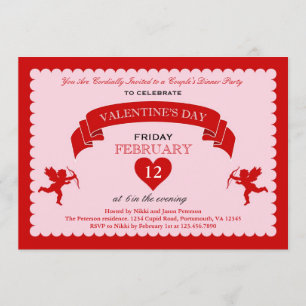 Cupid Valentijnsdag Invitation Kaart