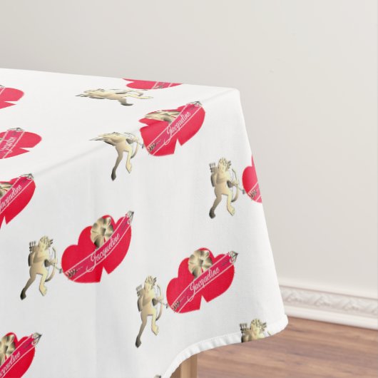 Cupid w/Hearts Tablecloth Tafelkleed (Voorbeeld)