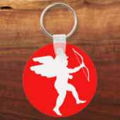 Cupid with Bow (White) - Sleutelhanger (Voorkant)