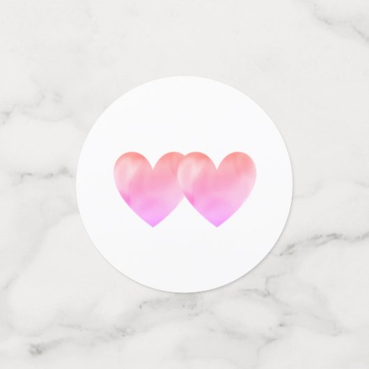 Cupid, zwanen op een zwarte en witte gestreepte br confetti (Kleine voorkant)