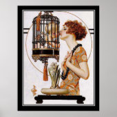 Cupide dans une cage Art déco (Devant)