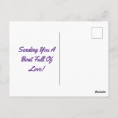 Cupide Dans Une Carte Postale Bateau (Dos)