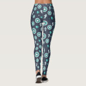 Cupide et Coeurs Leggings femelles (Dos)