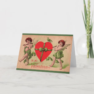 Cupides victoriennes / Carte de Saint-Valentin Che