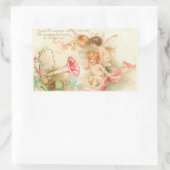 Cupido Angel I Rechthoek Sticker (Tas)