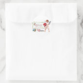 Cupido Binding Hearts als één  Valentijn Ronde Sticker (Tas)