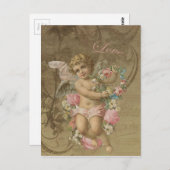 Cupido -  briefkaart (Voorkant / Achterkant)