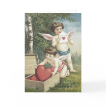 Cupido Cherub Angel Box Heart Valentijn