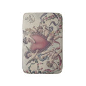 Cupido Cherub Engel Hart Bloemen Badmat (Voorkant Verticaal)