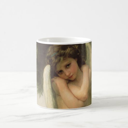 Cupido (Cupidon) engel portret door Bouguereau Koffiemok (Center)