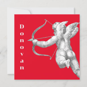 Cupido decoratieve Valentijnse vierkante kaart
