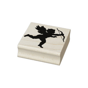 Cupido engel silhouet kunst stempel