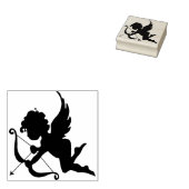 Cupido engel silhouet kunst stempel (Gestempeld)