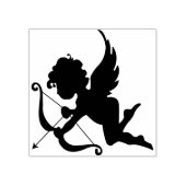 Cupido engel silhouet kunst stempel (Afrduk)
