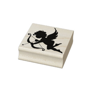Cupido engel silhouet kunst stempel