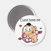 Cupido haat me design magneet (Voorkant / Achterkant)