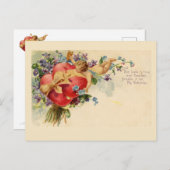 Cupido Hearts  Valentijn Briefkaart (Voorkant / Achterkant)