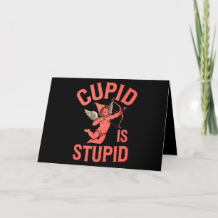 Cupido is stom grappige Valentijnsdag Bedankkaart
