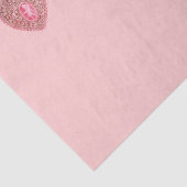 CUPIDO KANT HART Roze Rood Valentijnsdag Tissuepapier (Detail)