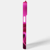 CUPIDO KANT HART ZIJDE ROZE FUCHSIA STOF MONOGRAM Case-Mate iPhone CASE (Achterkant / Rechts)