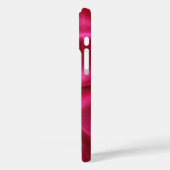 CUPIDO KANTEN HART ZIJDE ZWART FUCHSIA STOF MONOGR Case-Mate iPhone CASE (Achterkant / Links)